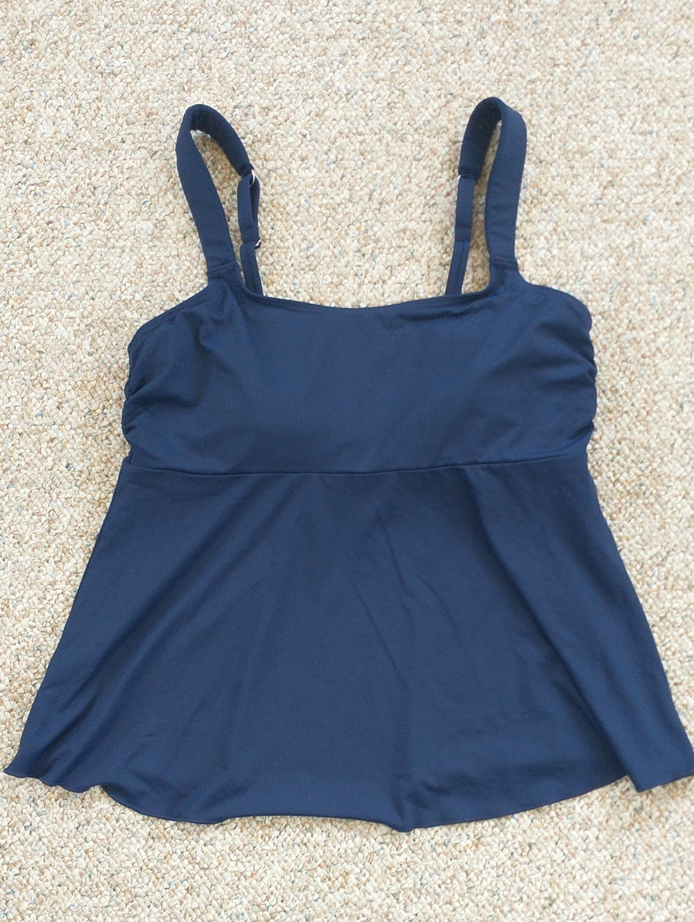 NWT Lands' End Scoop Neck Fluttter Tankini Medium 12-14